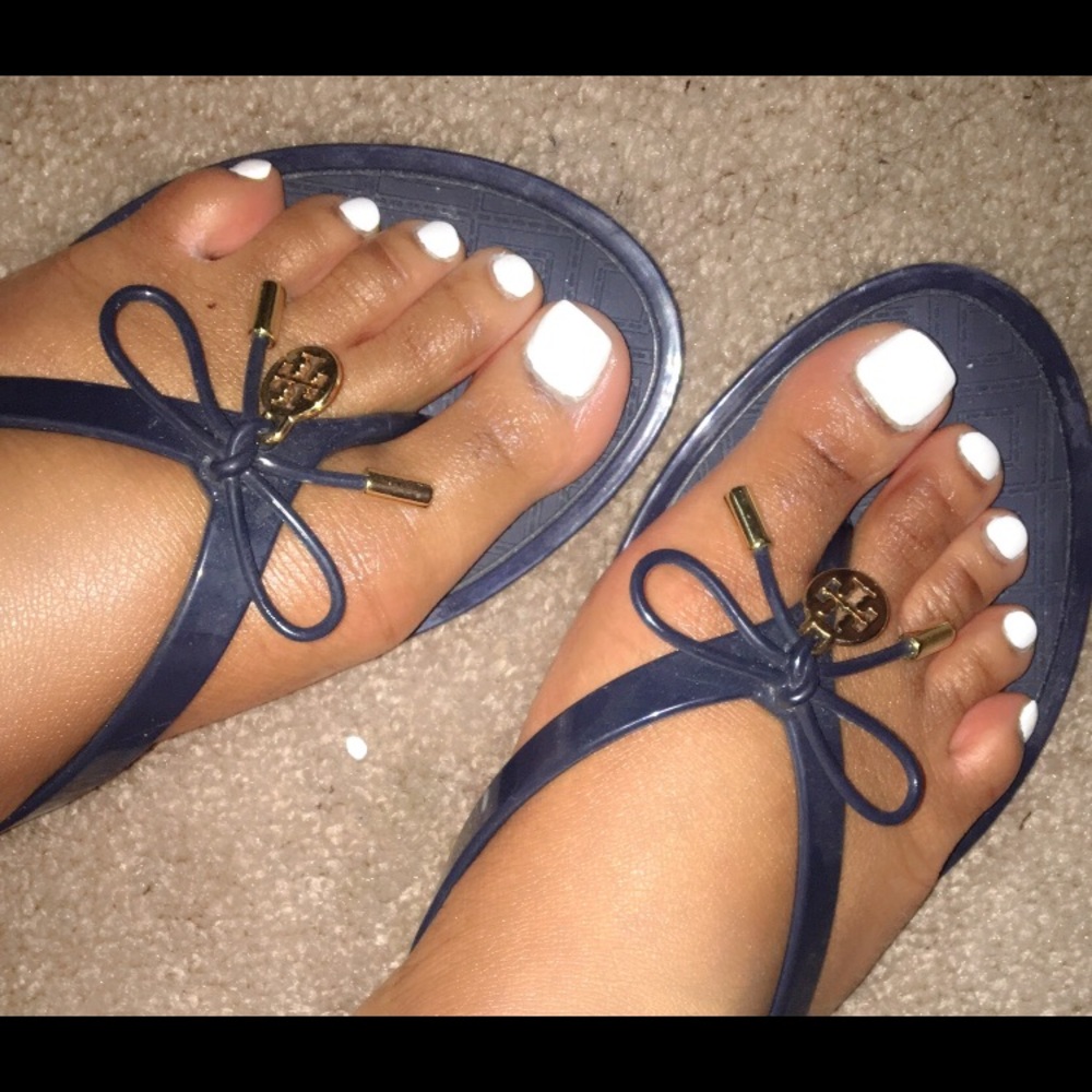 Blue Tory Burch Sandals